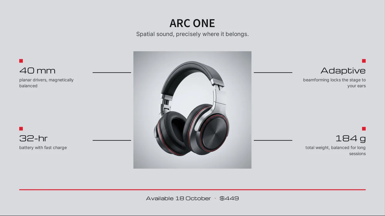 Arc One — Product Launch. Hardware keynote reveal.